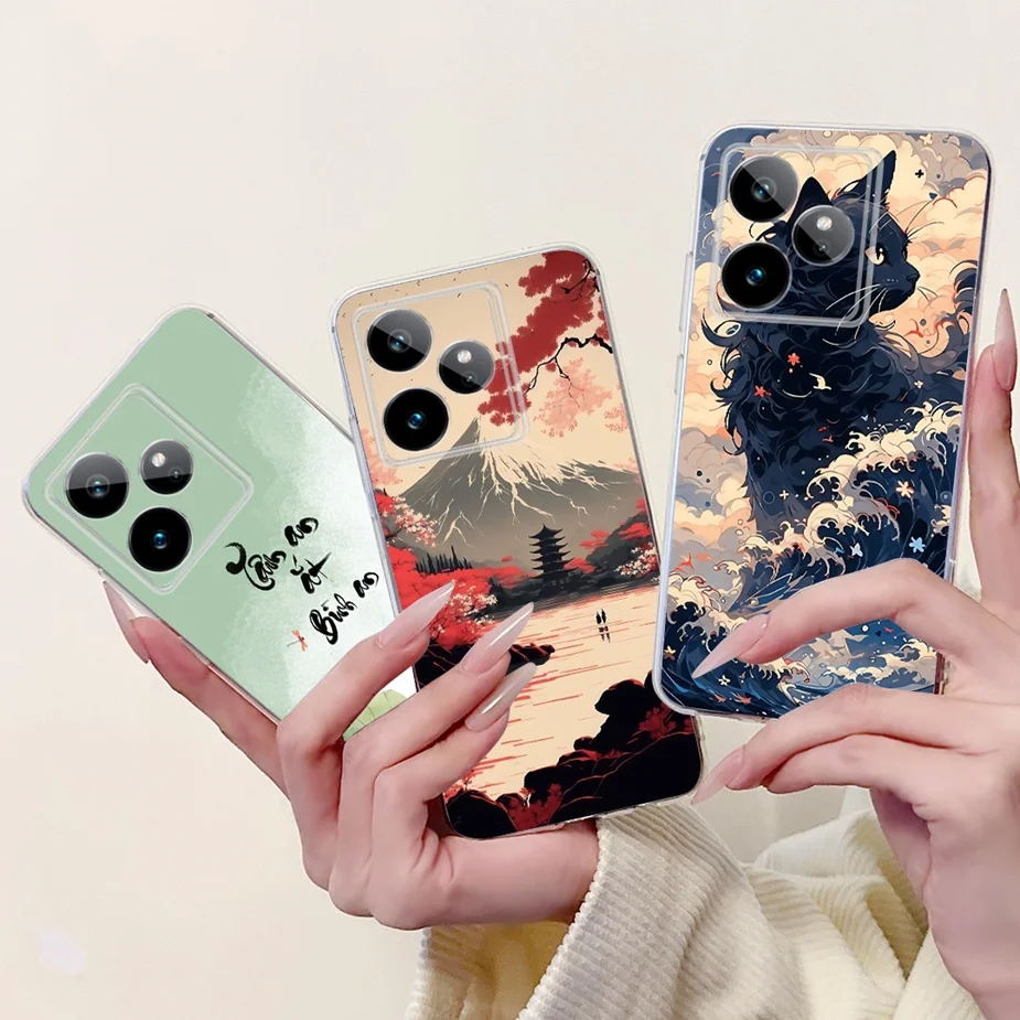 Luxury Painted Soft Silicone Phone Case - Stylish Protective Cover and s Bag