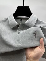 Marque haut de gamme 100% coton manches courtes polo shirt hommes été mode Designer nouveau poney broderie Casual t - shirt mode hommes 2