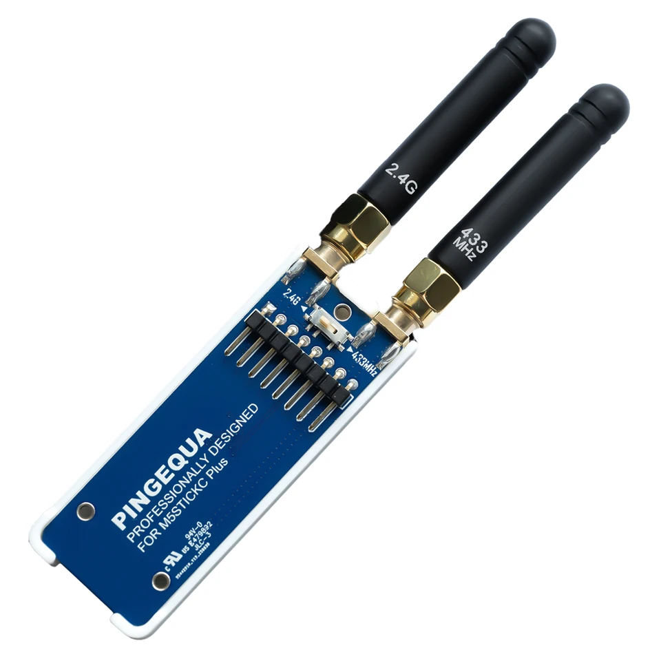 RF 2 in 1 Modul für M5Stack StickC Plus, unterstützt NRF24 2,4 GHz und CC1101 433MHz, kompatibel mit M5Stack StickCPlus 1.1&2 mit Bruce Firmware (mit 3D gedruckten Gehäuse