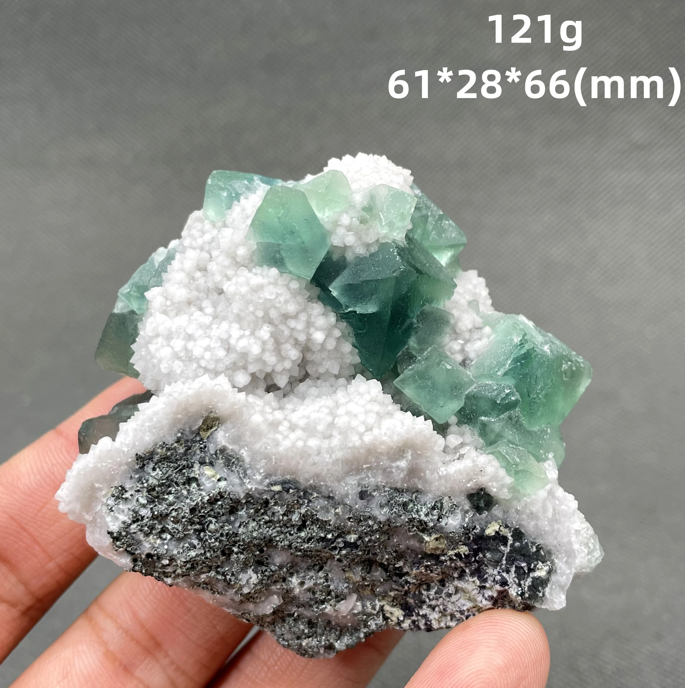 Natural rare Zhejiang octahedral fluorite mineral specimen + healing quartz crystals and stones rock gemstone 4