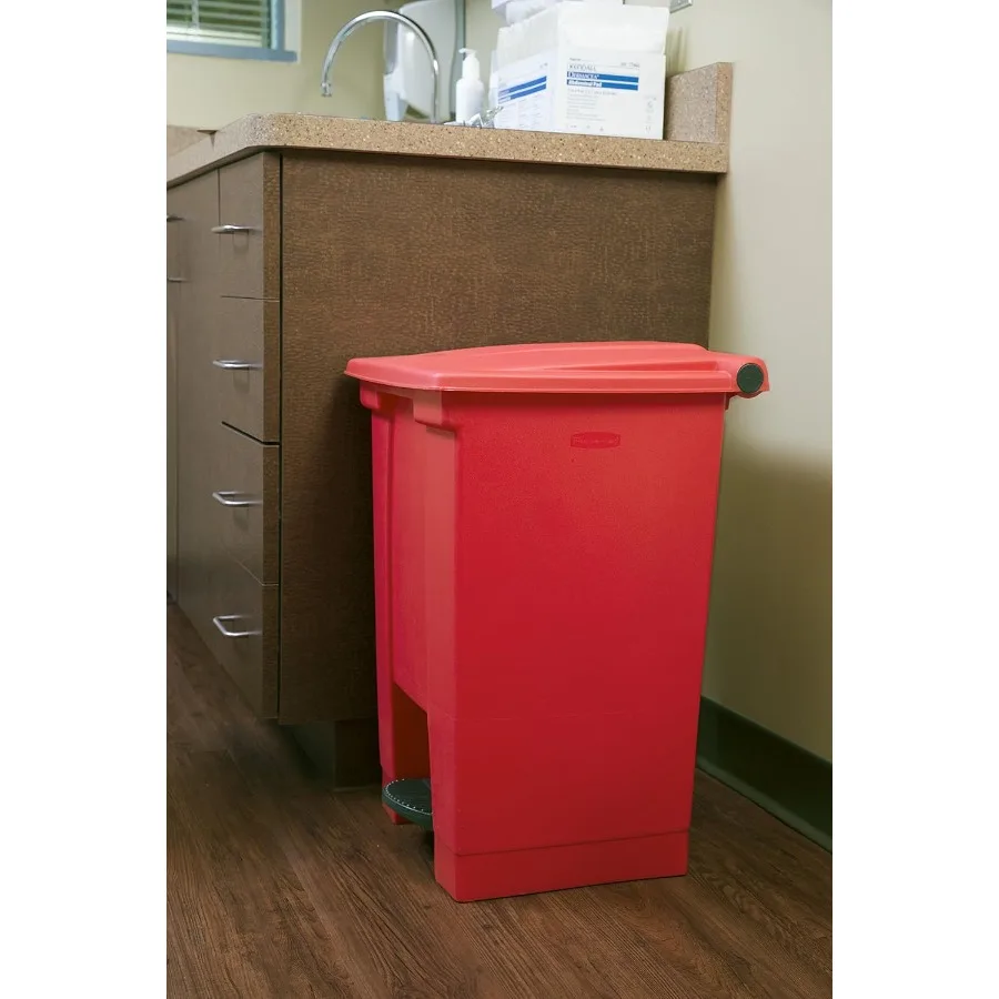 12Gallon HandsFree Sanitary Trash Can with StepOn Lid for Medical Waste Disposal in Hospitals Labs Emergency Rooms and Patient