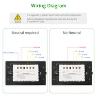 Yagusmart Zigbee US Smart Switch Push Button Light Switch Neutral Optional Work with Tuya Home Google Home SmartThings APP - Image 6