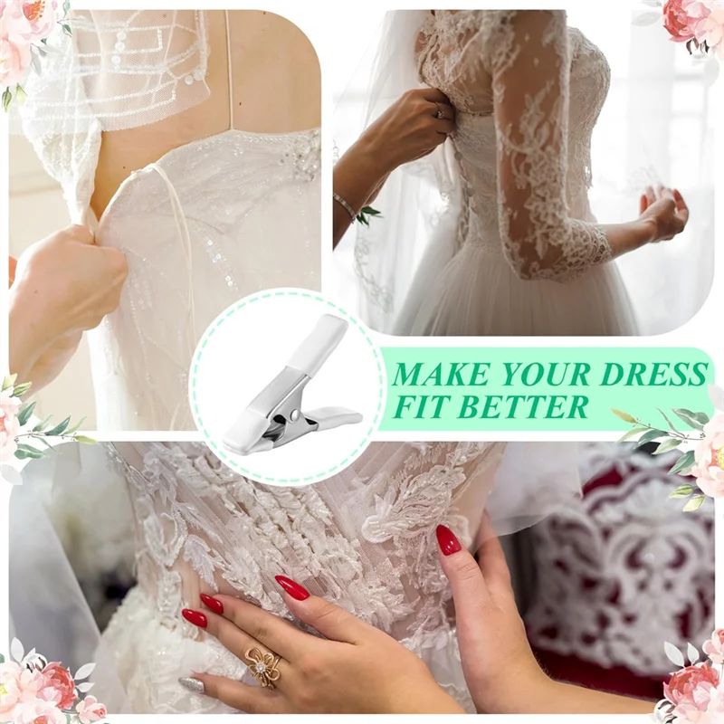 고하중용 고정 클램프 8개입 드레스 클립 의류 클램프, 피팅, 웨딩, 재봉사, 마네킹, 웨딩 사진작가용
