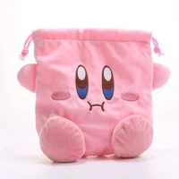 Star Kirby Storage Bag Cosplay Cosmetic Bag Cute Cosplay Toy Portable Drawstring Pocket Kawaii Kirby Cartoon Coin Purse Gift