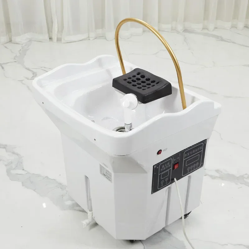 

Water Circulation Shampo Chair Sink Portable Stylist Head Spa Hair Wash Basin Chair Move Shampouineuse Furniture MQ50SC