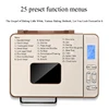 Stainless Steel Bread Maker, 2-pound 17-in-1 Programmable XL Bread Maker, Non Stick Ceramic Disc And Digital Touch Screen 3