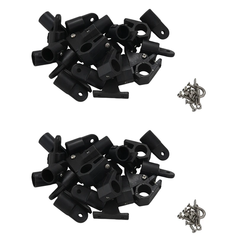 

48Pcs Universal Nylon Marine Boat Canopy Cover Bimini Top Deck Hinge Jaw Slide Eye End Fitting Hardware DIY Tool