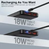 Portable Charger Power Bank 10000mAh, PD 22.5W Battery Pack, Slim Design, 3 Outputs, 2 Input. 4