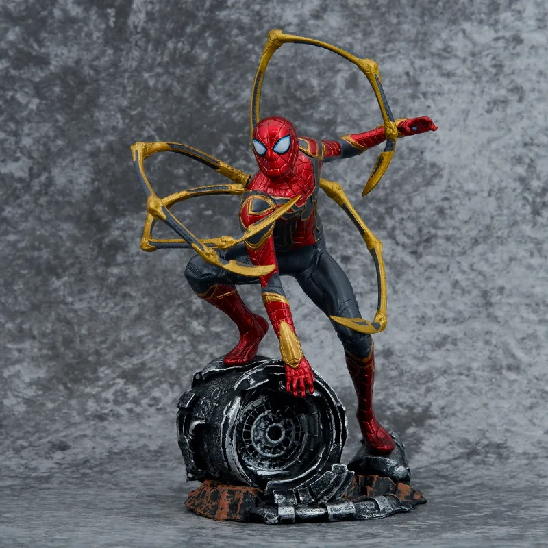 Jouet pour enfant Avengers Infini Is Iron Spider Statue Spiderman PVC  Figurine daction à collectionner Modèle poupée super-h