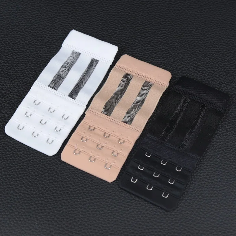 Ladies 3Pcs/set 3 Hook Bra Extender Soft Nylon Strap Extension Women Intimates Lengthened Bra Hook Extenders Bra Accessories