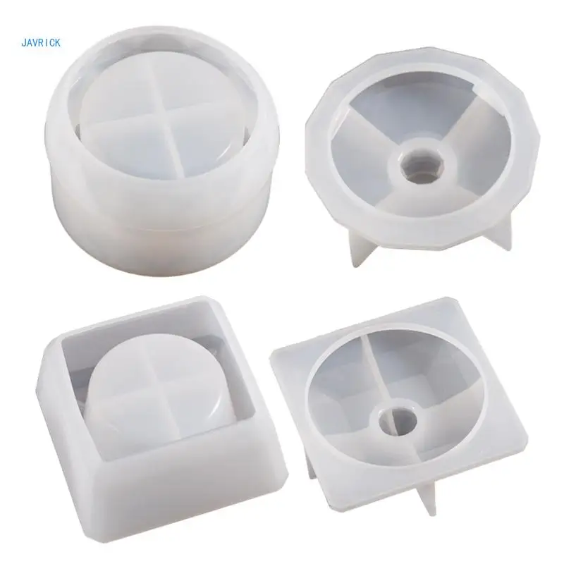 2 Pieces DIY Crystal Epoxy Storage Box Moulds Jewelry Gift Case Silicone Molds Storage Box Mold Silicone Material button accessories mold handmade jewelry making mould versatile silicone moulds 264e