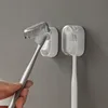 1/6Pcs Wall Mounted Toothbrush Holders Toothbrush Head Cover Dustproof with Lid Toothbrush Organizer Home Bathroom Storage Rack 1