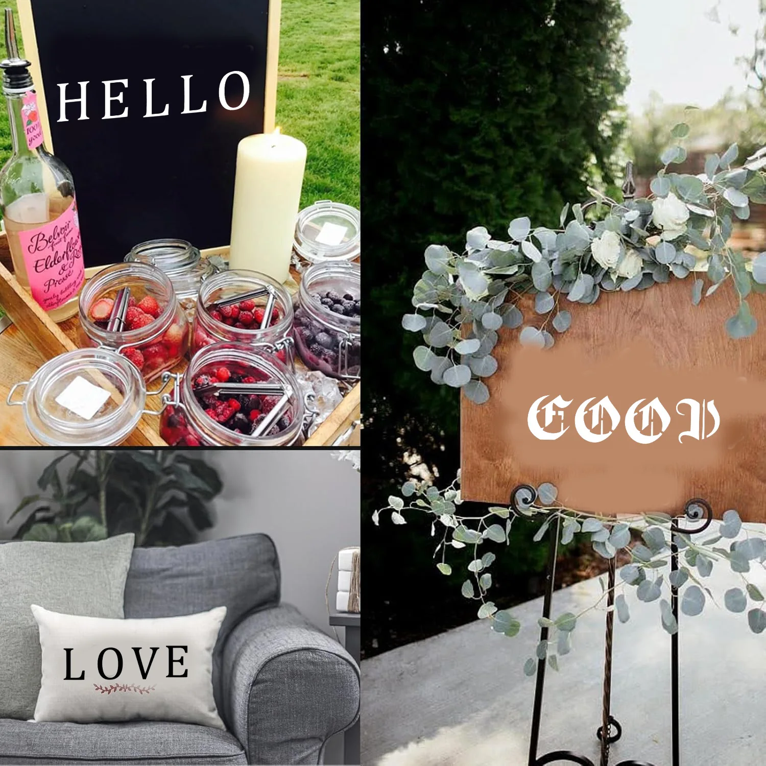Reusable Calligraphy Stencil Set 4
