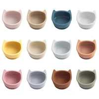 1PCS BPA Free Silicone Feeding Sucker Bowl Baby Dishes Kid Dinner Food Grade Silicone Baby Tableware Baby Stuff 1