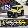 LDARC 1:43 Scale Mini RC Crawler RTR RC Rock Truck X43 4x4 2.4GHZ Hobby Grade Remote Control Car Model Vehicle RC Buggy 1