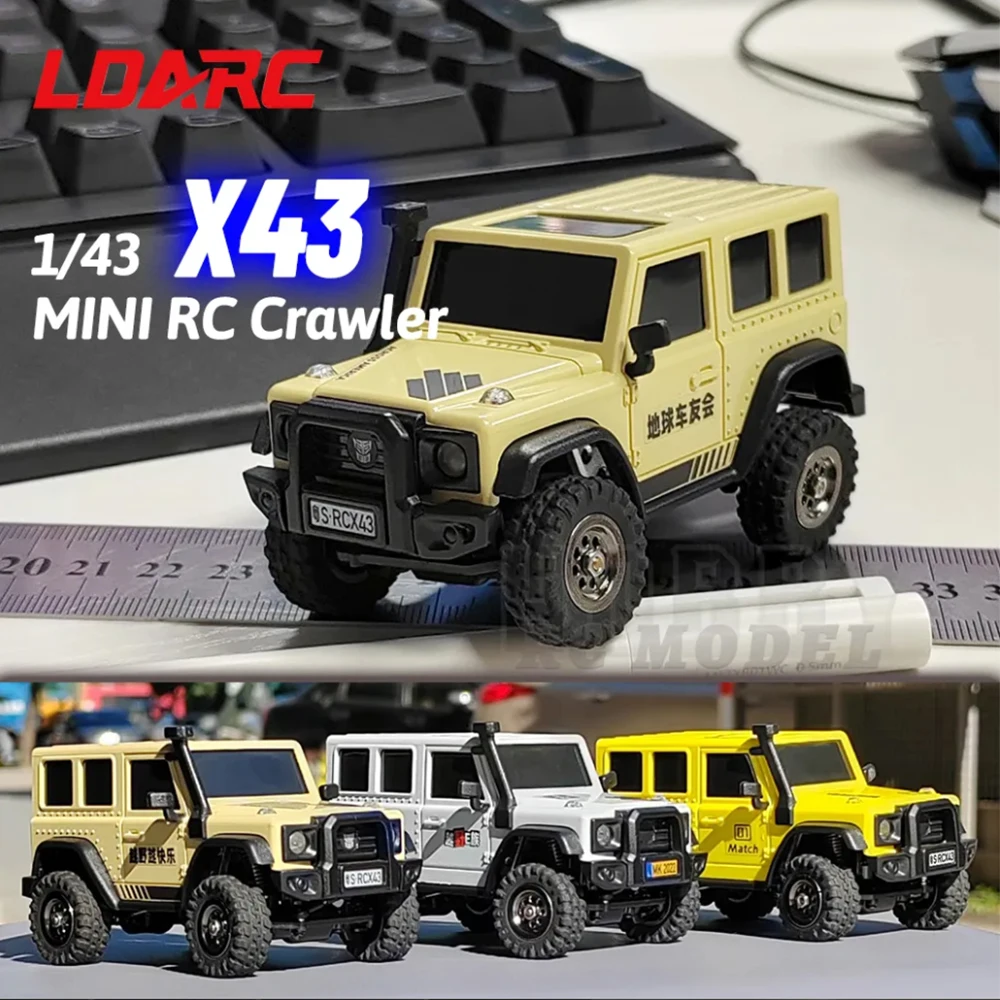 LDARC X43 Jeep RC Car 1:43 Simulation Full Time 4WD Remote Control Mini RC  Crawler Vehicle, Vehicle Toy Off Roader Truck - AliExpress