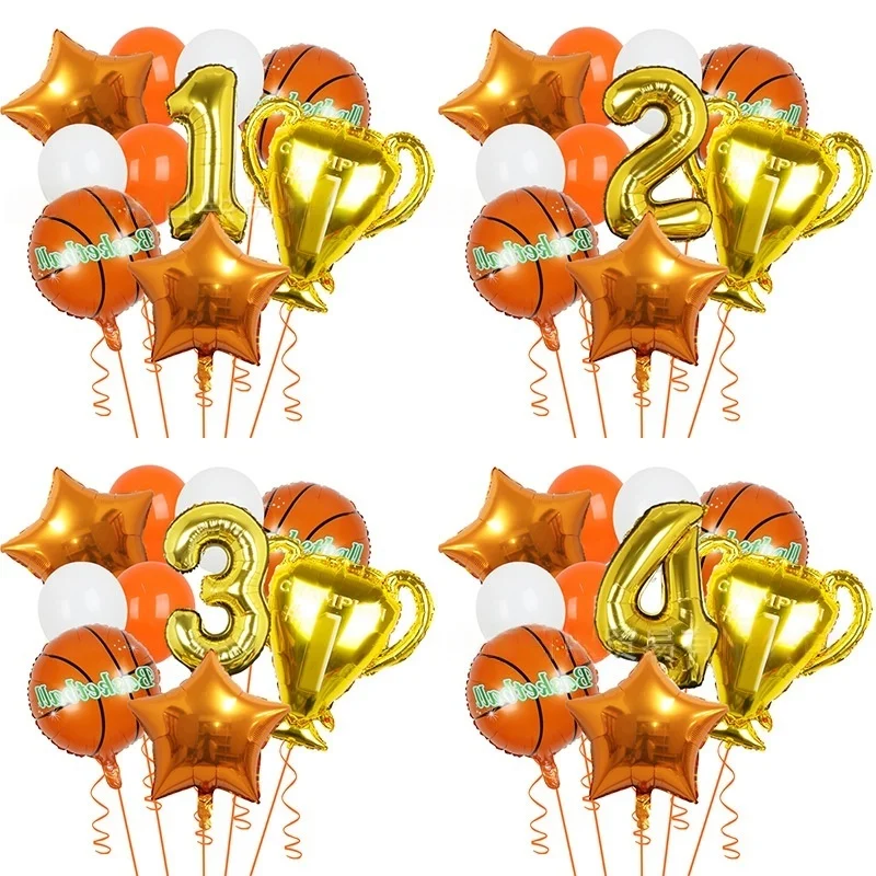 10-Piece Basketball Balloon Party Decorations Set
