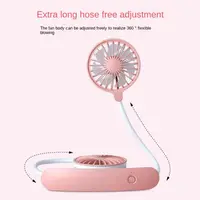 Été paresseux sport charge cou ventilateur suspendu Mini cou suspendu ventilateur mains USB tour de cou ventilateur pour sport bureau à domicile voyage en plein air 6