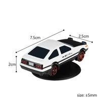 360° Rotating AE86 Car Dashboard Decor Swivel Ornament Mini Alloy Drift Motion Model Center Console Vehicle Interior Accessories 6