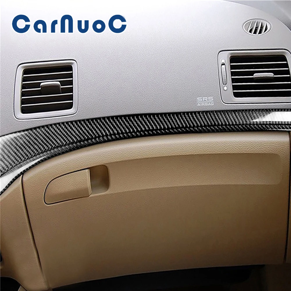 

Carbon Fiber Stickers For Honda Civic 8th Gen 2006-2011 Car Copilot Decorative Strips Auto Interior Cover Trim Accessories