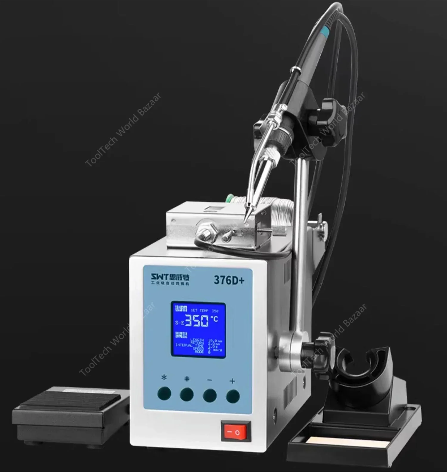 Automatic soldering machine SWT376 foot-operated hand soldering iron high power 150W high frequency welding table