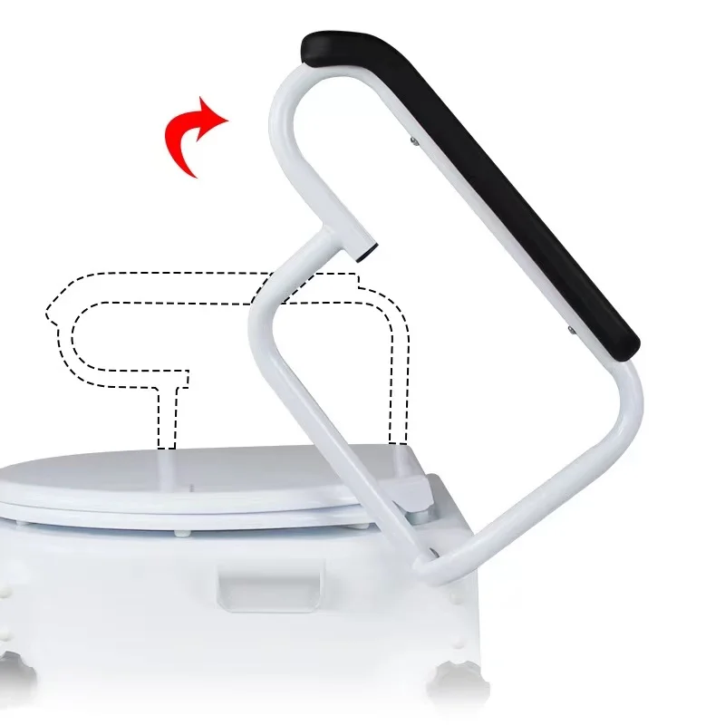 6" Elongated Raised Toilet Seat for Elderly and Handicap Elevated Slow Close Toilet Seat Never Loosen 5