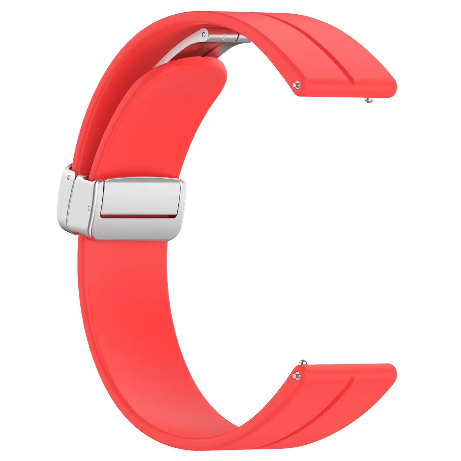 Magnetic Folding Buckle Silicone Band - Universal Fit, 20-22mm Strap