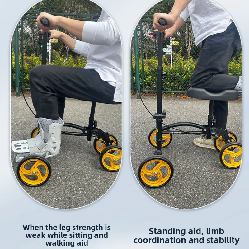 Foot Fracture Walking Aid Knee Scooter Steerable Knee Walker Economical Scooter for Foot Injuries Best Crutches Alternative