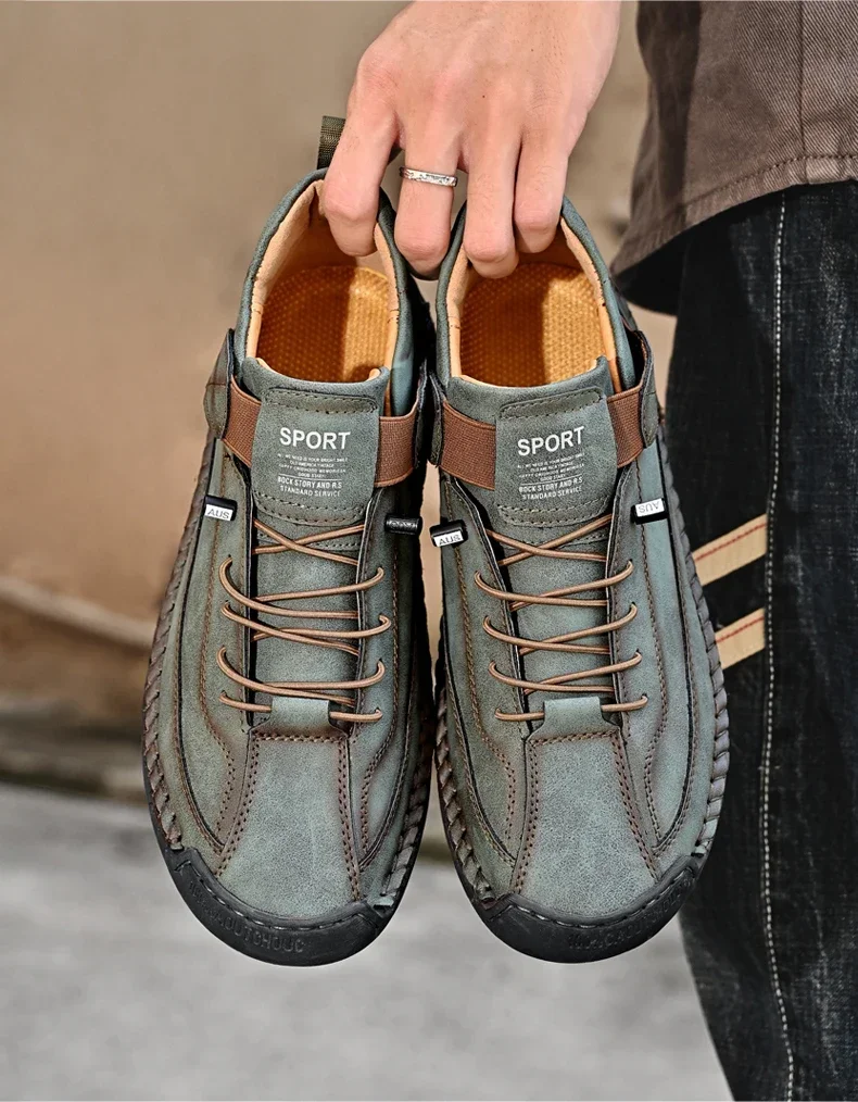 Sea1bedfab93a4808a8c2c2c4ad2f79469 Handmade Breathable Leather Men Shoes Comfortable Casual Sneakers Plus Size
