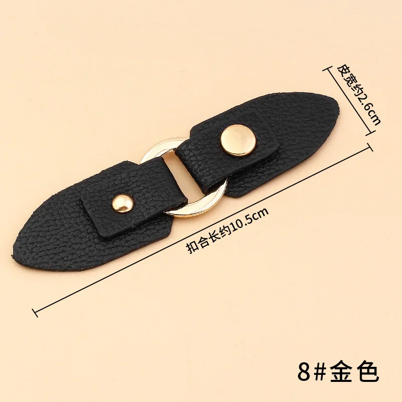 4Pairs Metal Leather Pair Button for Sewing Supplies Jacket Coat Sweater Cardigan Belt Buckle Handwork Clothing Decoration 3