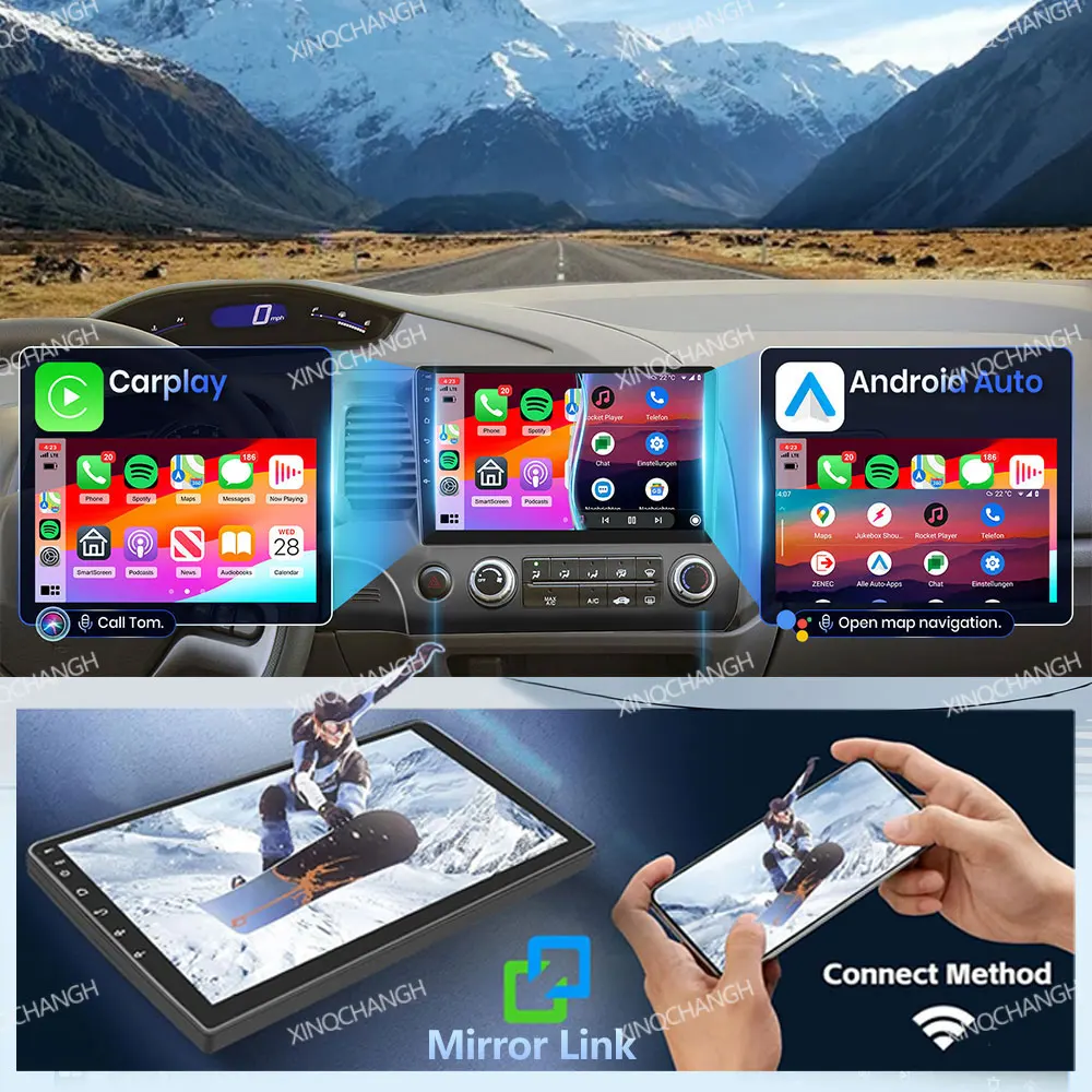 Autoradio Android 16 con Carplay per SEAT Ibiza 6J IV 4 2008 - 2015, BT GPS 4G LTE 5G WIFI, Unità di Navigazione QLED 2DIN - Image 5