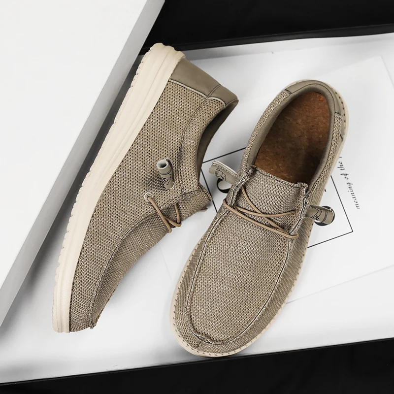 Summer Men’s Casual Shoes Breathable Mesh Sneakers Outdoor Lightweight Walking Shoes Men’s Oversized Shoes Loafers Size 39-50 5