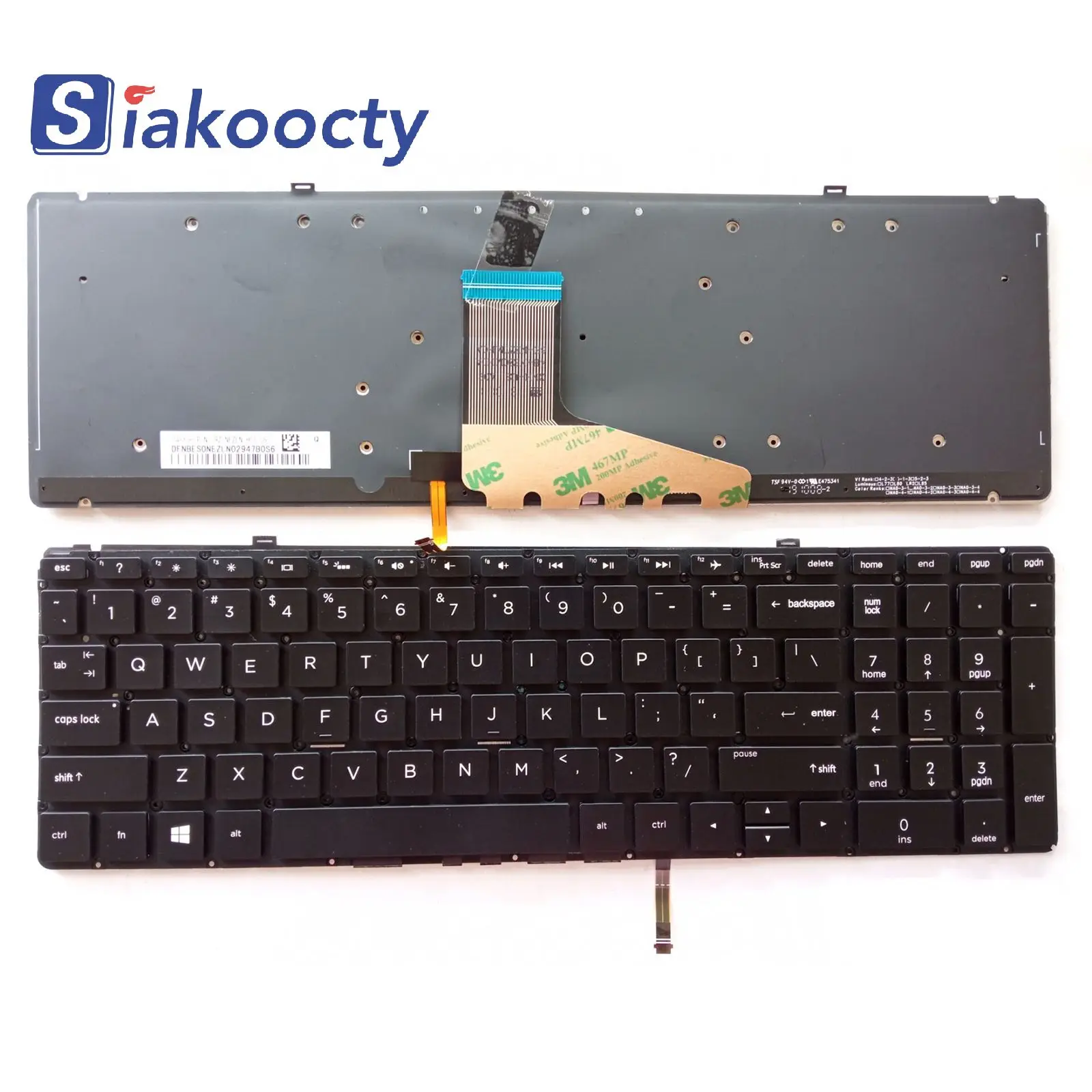 

New HP Spectre x360 15-CH000 15-CH010CA 15-CH011DX 15-CH075NR Keyboard US backlight