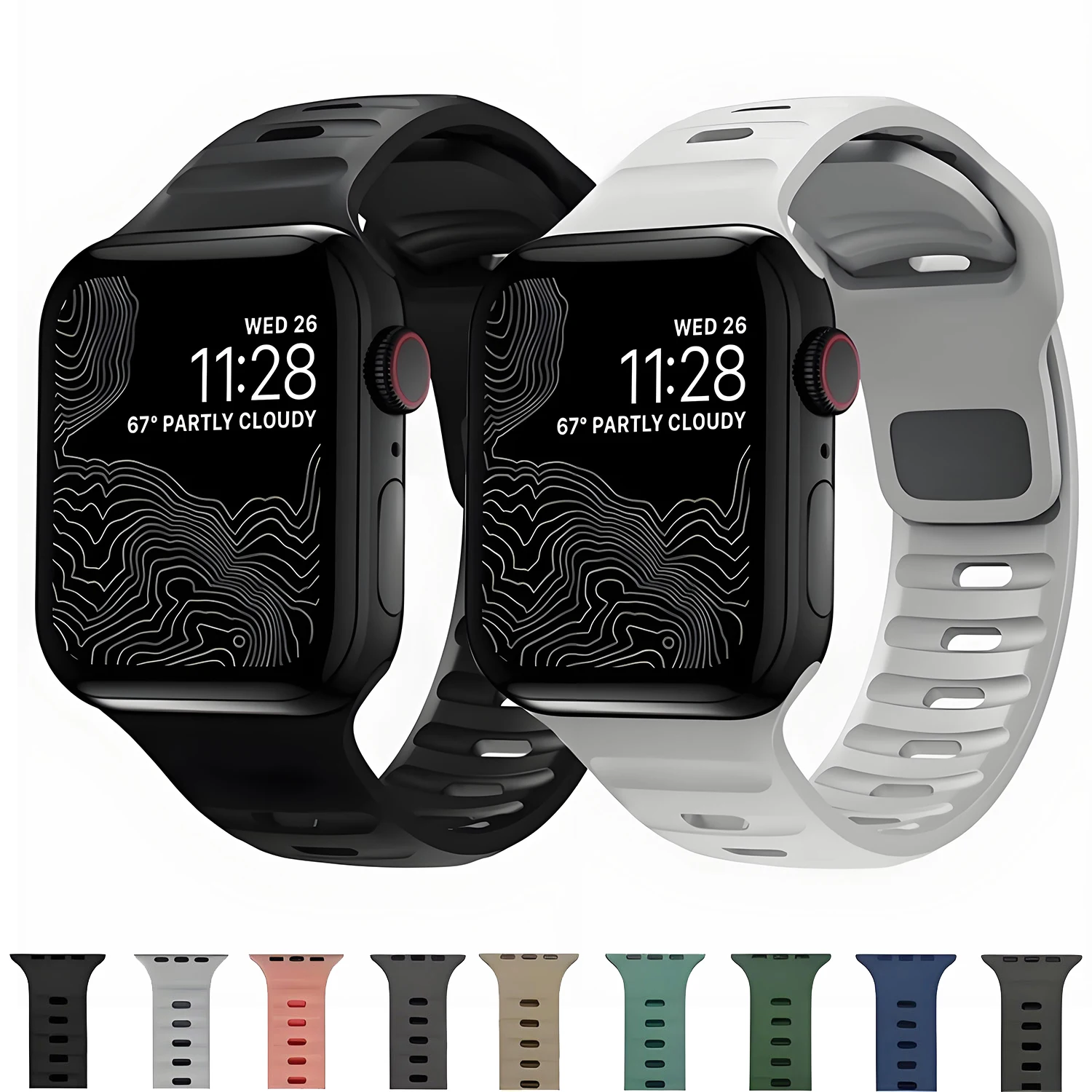 Premium Silicone Sport Band for Smartwatch - Durable and Comfortable Strap for Active Lifestyles