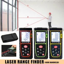 Distancemètre électronique 40m, étanche, numérique, portable, LCD, télémètre à bande avec cordon de mesure, pour outil industriel, 1 pièce 
