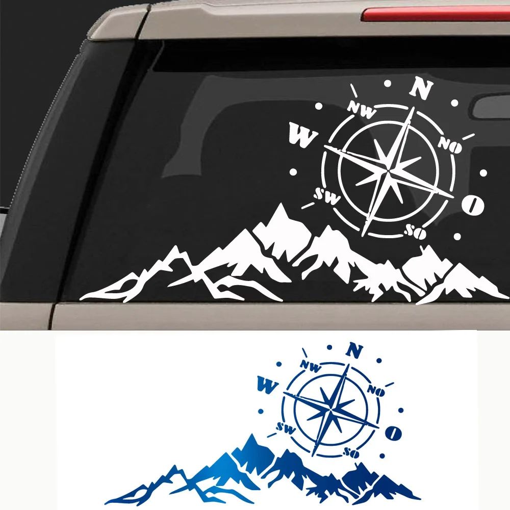 4X4 Off Road Decal Sticker Mountain Compass Car Vinyl Fit For Jeep Ford