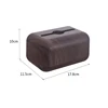 Tissue Box Napkin Storage Holder Wooden Cover ABS Toilet Paper Case Container Simple Stylish Home Car Desktop Organizer Shelves 2