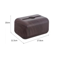 Tissue Box Napkin Storage Holder Wooden Cover ABS Toilet Paper Case Container Simple Stylish Home Car Desktop Organizer Shelves 2