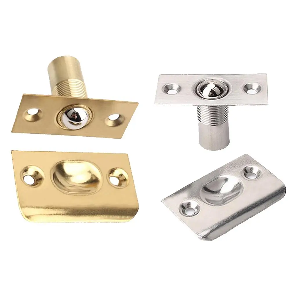 Adjustable Screw Spring Roller Copper Ball Catch Set Cabinet Door Latch