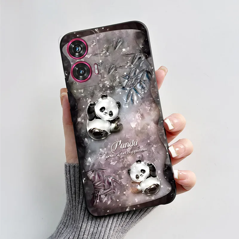 Silicone TPU Fashion Love Heart Cartoon Shockproof Phone Case for Motorola Edge 50 Fusion