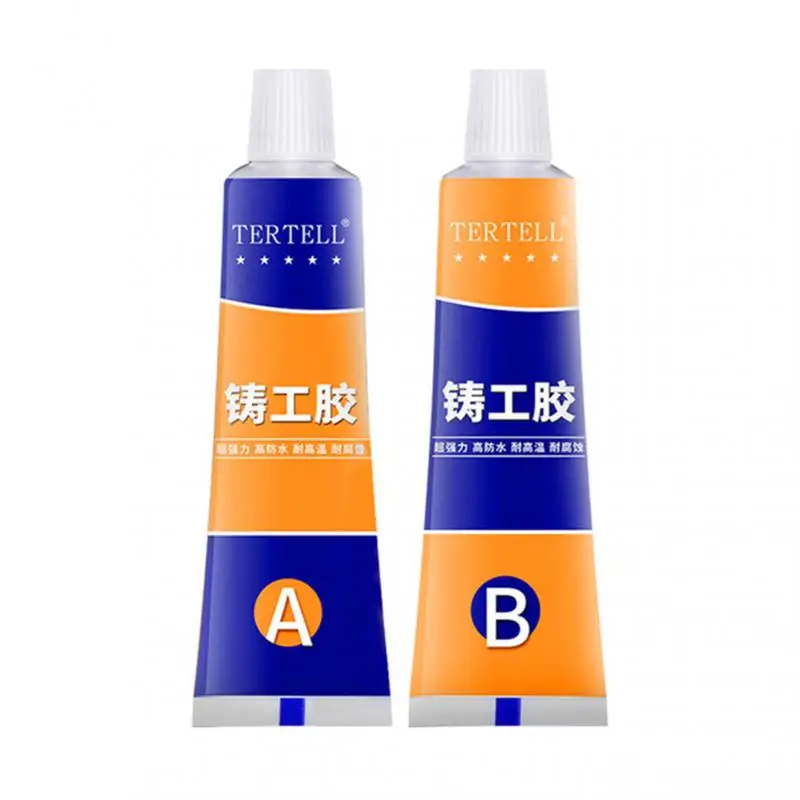 Metal Cast Iron Repair Glue, Magic Welding Glue 2 Bottles, Industrial Heat  Resistance Cold Weld Metal Repair Paste (100g)