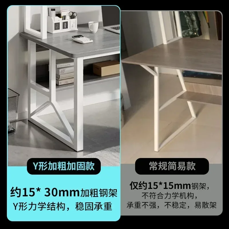 Desk Desktop Computer Desk Bookshelf Integrated Simple Bedroom Student Learning Writing Table Home Des