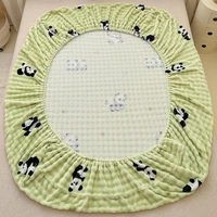 Warm Thick Bed Sheet for Winter Single/Queen/King Fleece Pluffy Fitted Bed Sheet Cartoon Mattress Cover(pillowcase need order) 2