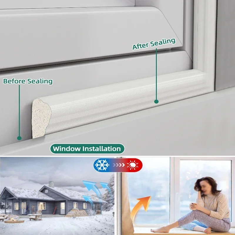 Door seal strip sealing strip tape window seal strip sealing tape sealing strip rubber seal strip rubber door weatherstripping door weatherstripping Self adhesive reduce noise wedge weather strip anti-collision foam insulation striping door gap filler blocker