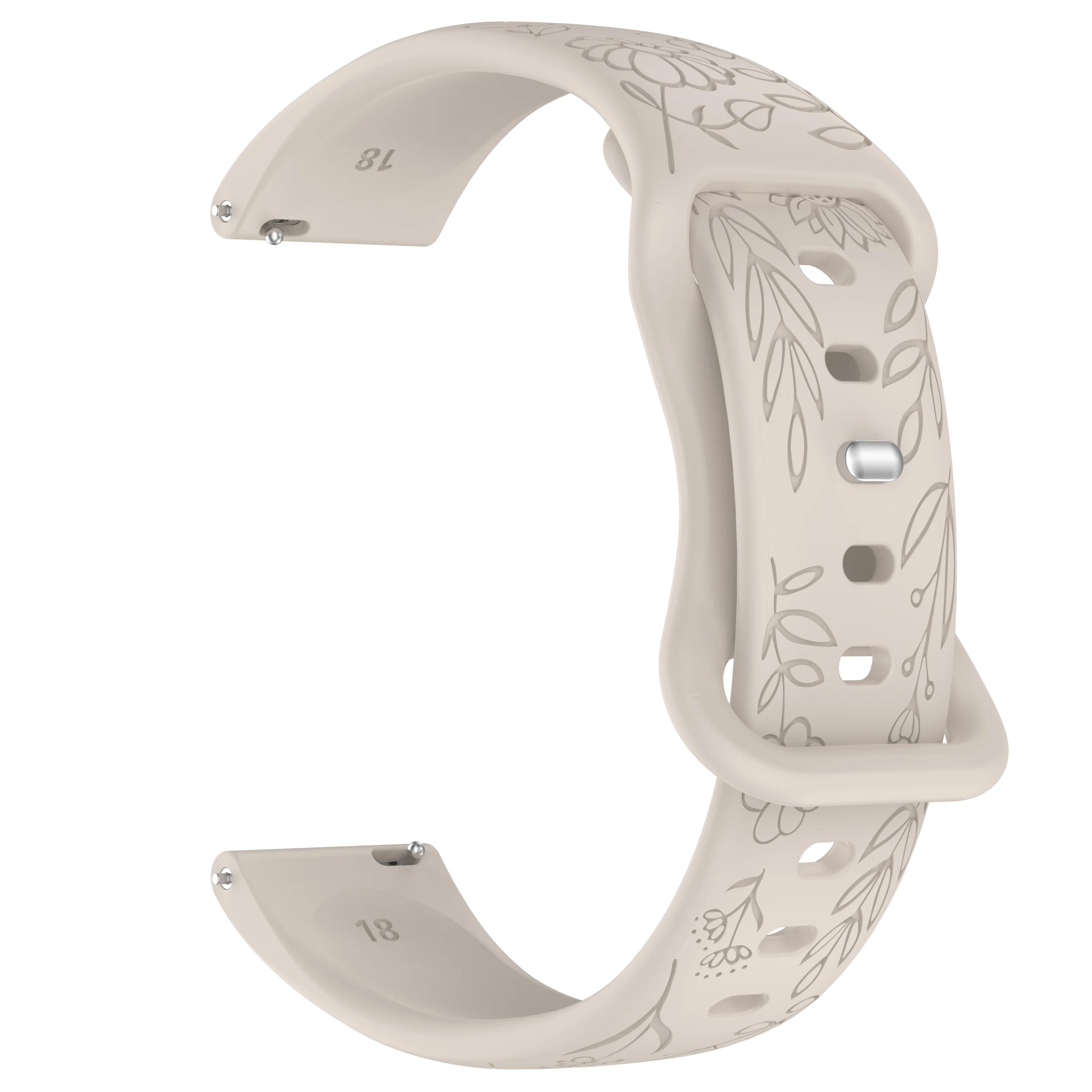 Elegant Silicone Watch Strap - Versatile Design