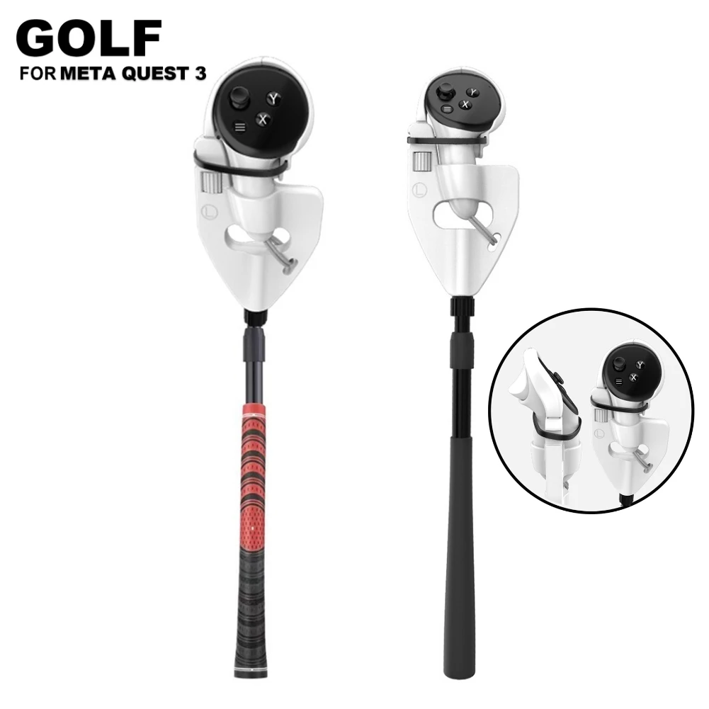 

for Oculus Quest Pro Meta Quest 3 VR Golf Club Handle Attachment Golft Golf Club Handle Accessories Pro Controller Accessories