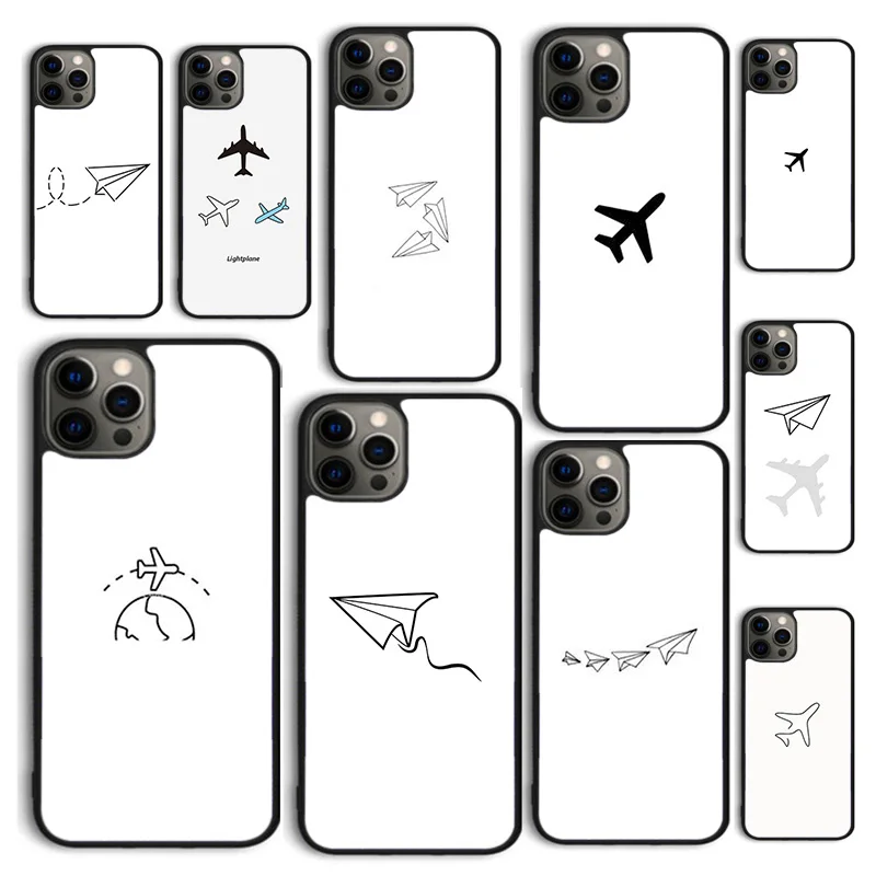 Travel The World Of Air Plane Cover Per Telefono In Carta Per Iphone 15 12 Mini X Xs Xr 11 13 14 Pro Max Se 2020 6S 7 8 Plus Coque