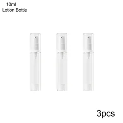 Compact Refillable Press Pump Bottle for Lotion and Spray - Portable Cosmetic Dispenser for Travel Essentials (10ML Lotion Bottle)