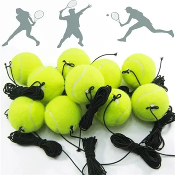 Professional Tennis Training Partner Rebound Practice Ball With 4m Elastic Rope