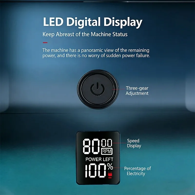 케메이 KM-T420 전기 면도기 LED 디지털 디스플레이 왕복식 면도기 전기 면도기 남성용 대머리 면도기